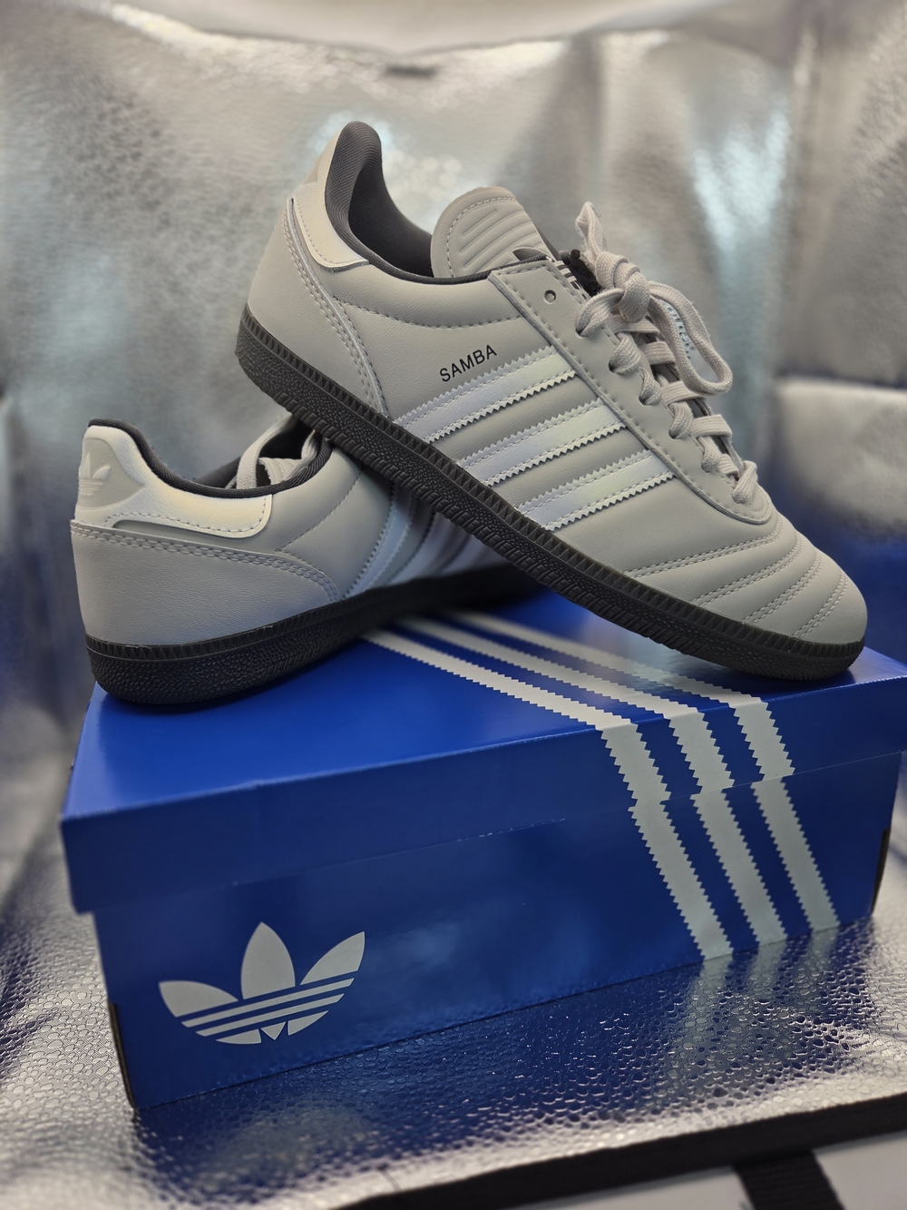 Adidas Samba Men's Sneakers - Light Grey/Black